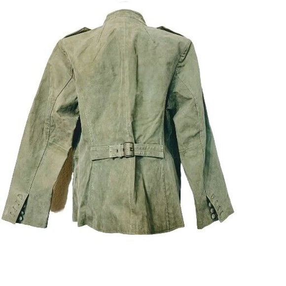 Twiggy Jacket Suede Leather Green Barbie Pink Purple Lining Coat Jackets - Picture 10 of 15